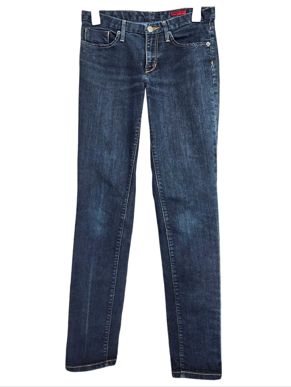 Banana Republic Straight Leg Mid Rise Cotton Dark Wash Denim Jeans Size 6